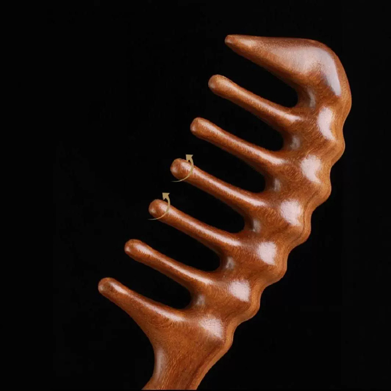 Hair Care Gift - Doğal Sandal Ağacı Saç Tarakları Anti-Statik