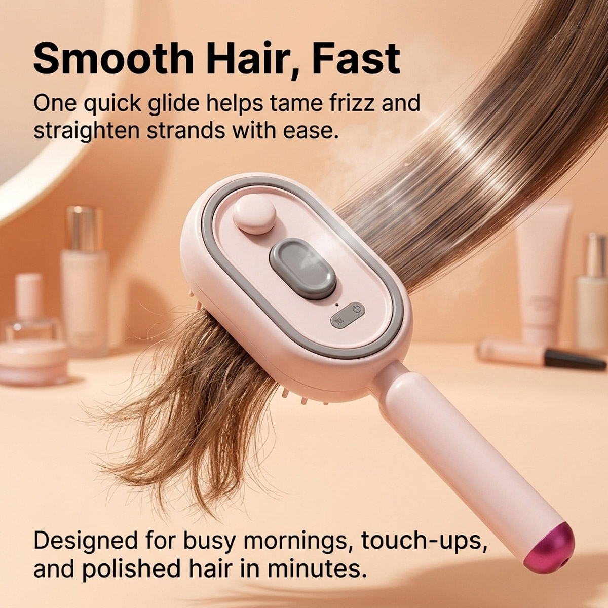 Hair Care Gift - Elektrikli Kendi Kendini Temizleyen Saç Tarağı,