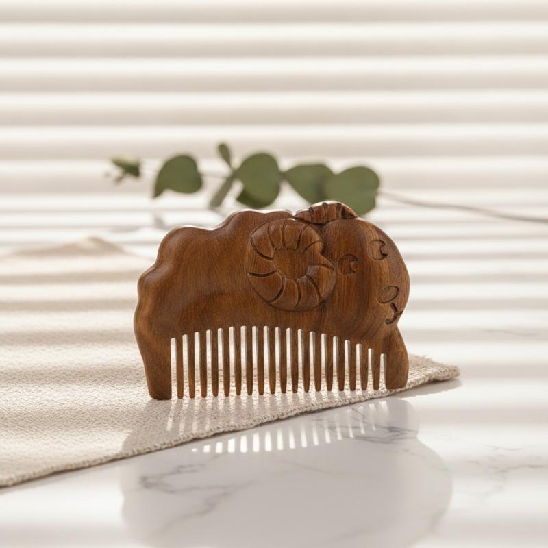 Hair Care Gift - Mini Sandal Ağacı Bebek Saç Fırçası