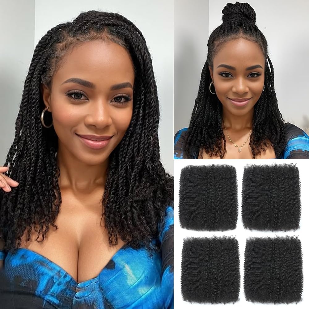 Hair Care Color - 1/3/5 adet Afro Kıvırcık Toplu İnsan