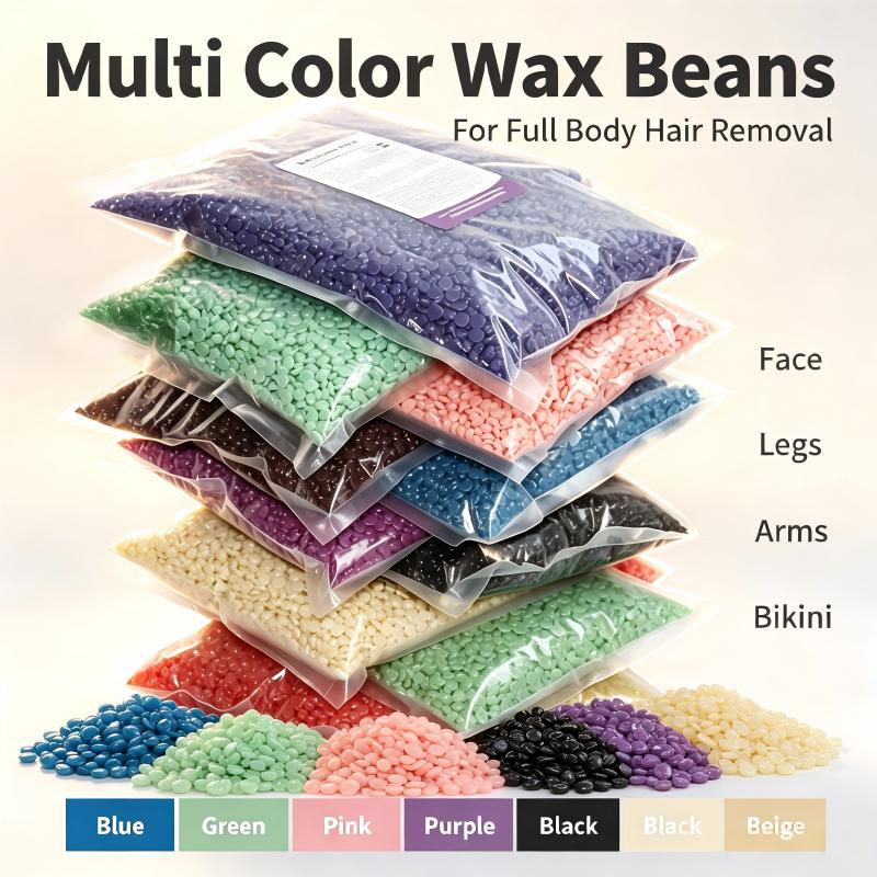 Hair Care Color - Çok Renkli Sert Balmumu Boncukları Acısız
