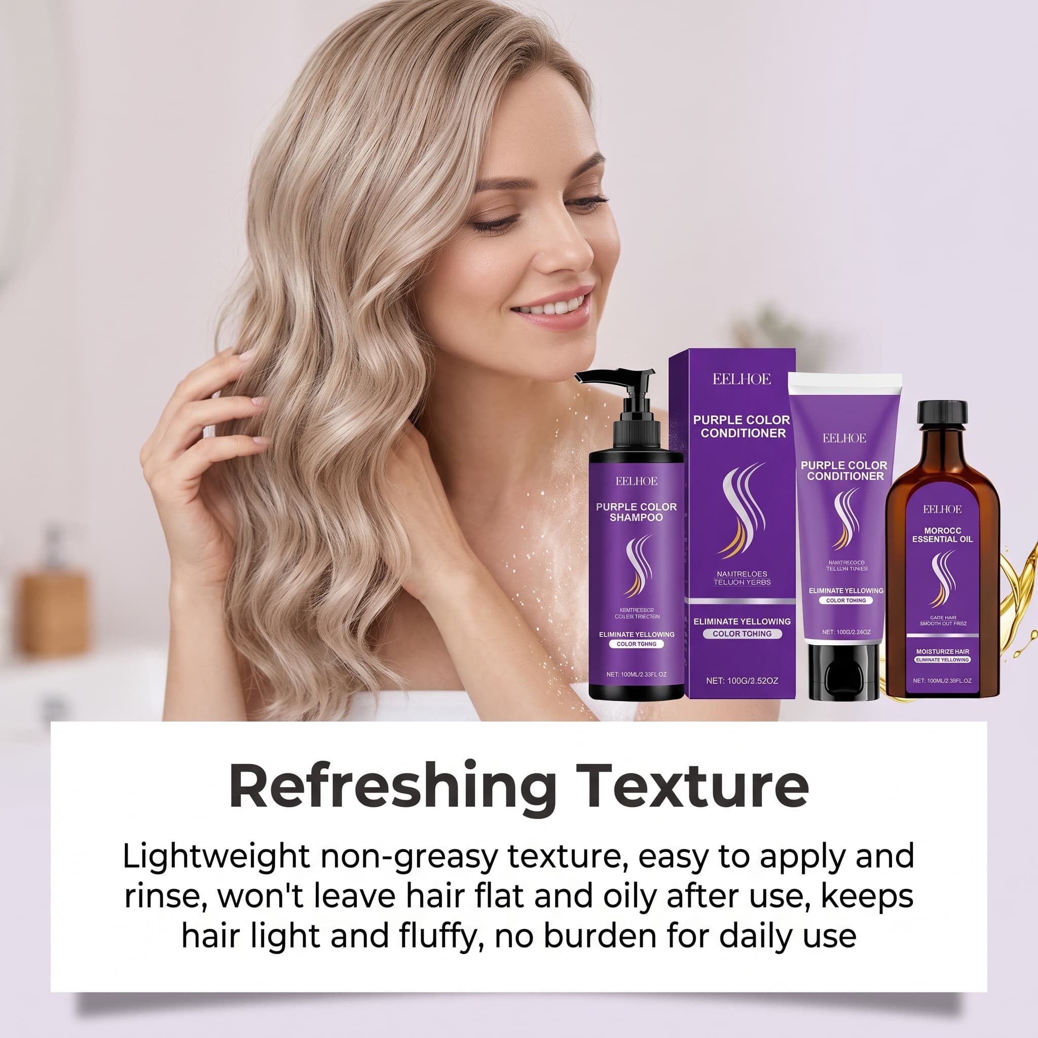 Mor Şampuan Seti, Saç Kremi, S - Hair Care Color incelemesi ve fiyatı