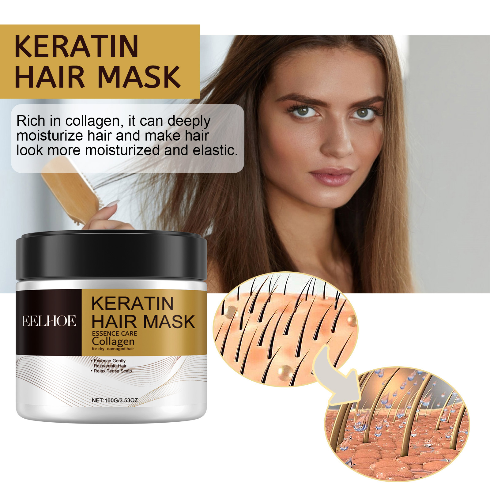 Keratin Bakım Saç Maskesi Deri - Hair Care Orange incelemesi ve fiyatı